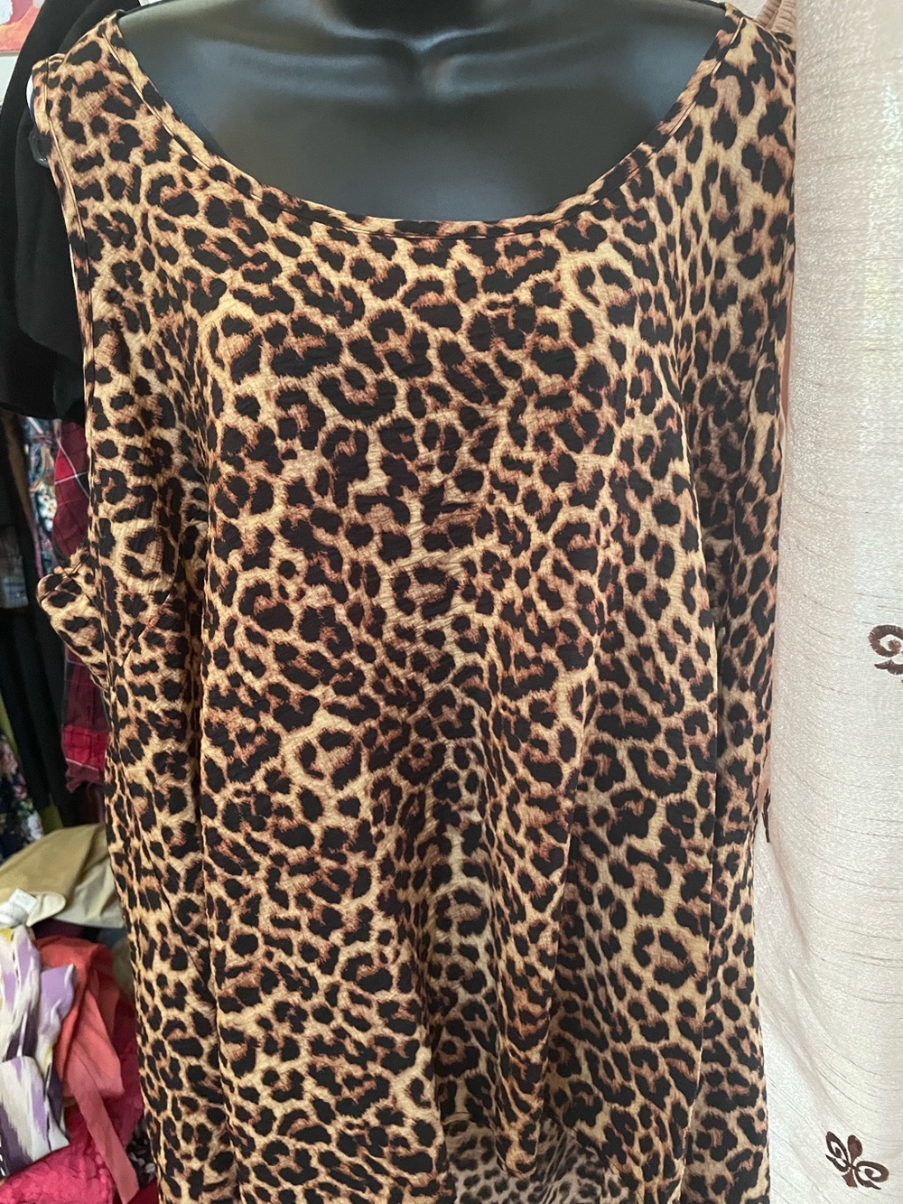 Torrid Leopard Print Tank Top Scoop Neck Sleeveless Animal Print Plus Size 4